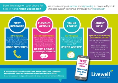 Livewell Mental Health Options In Plymouth