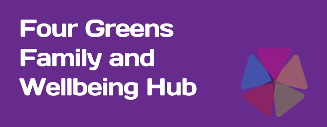 Four Green Wellbeing Hubs Panel Logo