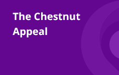 The Chestnut Appeal Banner