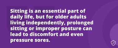 Pressure Relief And Guidance For Sitting Comfortably Quote