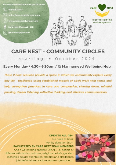 Carers Event Care Nest Community Circles